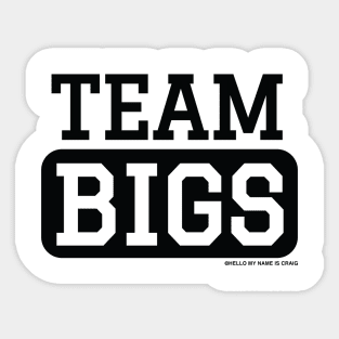 Team Bigs Sticker